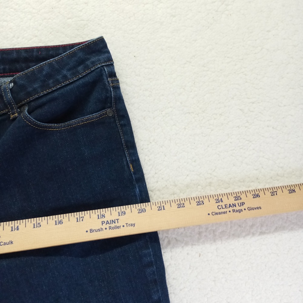 Talbots Signature Skimmer Jeans Women 16/33 Dark Wash Indigo Cropped Denim Pants - Picture 7 of 11